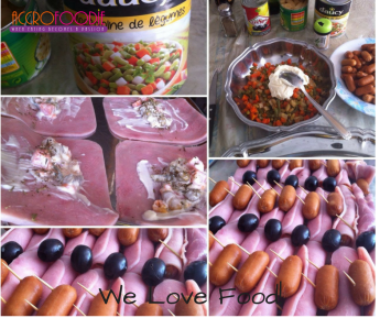 Jambon fumé aux p'tites saucisses